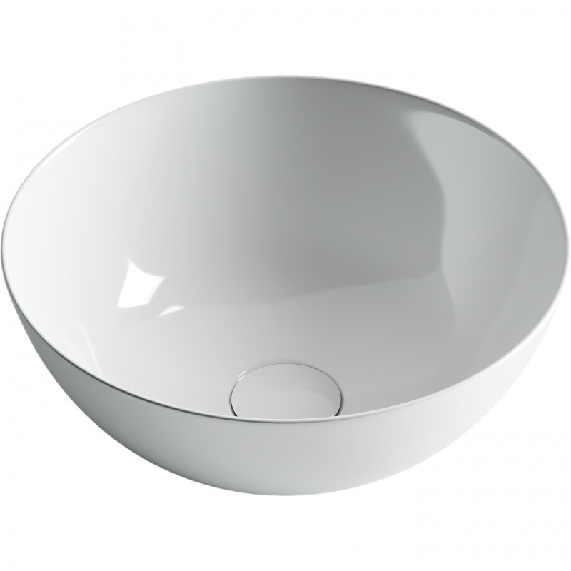 Раковина-чаша Ceramicanova Element 35 CN6002 Белая фаянс накладная