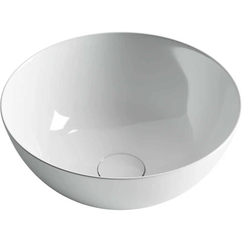 Раковина-чаша Ceramicanova Element 35 CN6002 Белая фаянс накладная