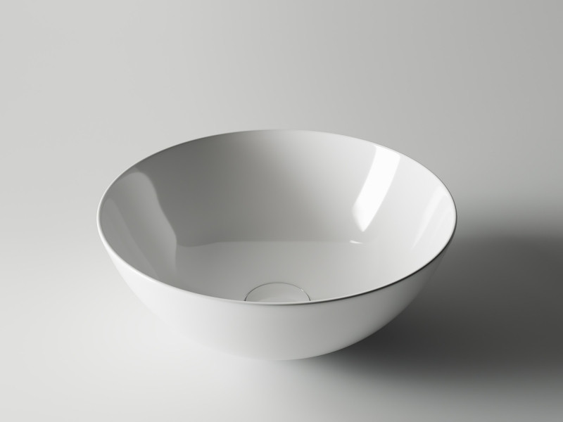 Раковина-чаша Ceramicanova Element 35 CN6002 Белая фаянс накладная