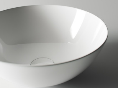 Раковина-чаша Ceramicanova Element 35 CN6002 Белая фаянс накладная