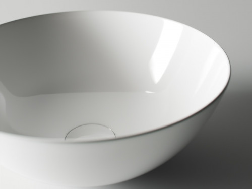 Раковина-чаша Ceramicanova Element 35 CN6002 Белая фаянс накладная