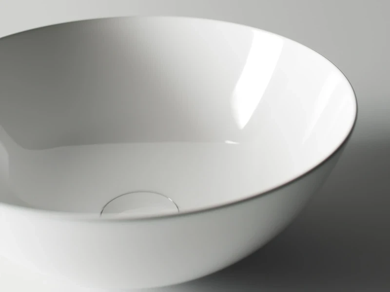 Раковина-чаша Ceramicanova Element 35 CN6002 Белая фаянс накладная