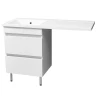 Раковина Stella Polar Мадлен 120 L SP-00000026 с местом под стиральную машину Белая