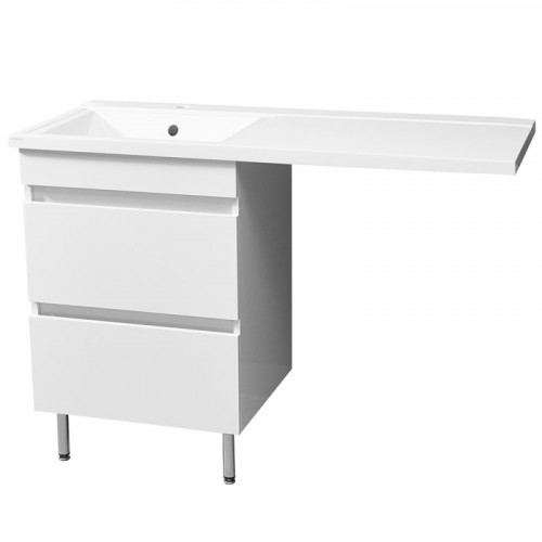 Раковина Stella Polar Мадлен 120 L SP-00000026 с местом под стиральную машину Белая