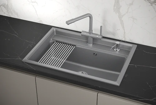 Кухонная мойка Granula Kitchen Space 73 7301 цвет Алюминиум