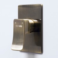 Гигиенический душ со смесителем WasserKRAFT Exter A01652 Бронза латунь на стену