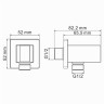 Гигиенический душ со смесителем WasserKRAFT Exter A01652 Бронза латунь на стену