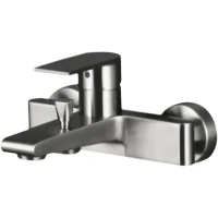 Смеситель для ванны BelBagno Nova NOV-VASM-IN Сатин нержавеющая сталь на стену