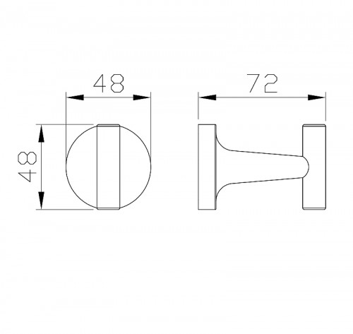 Крючок Wonzon &amp; Woghand Simple WW-6515 цвет Хром