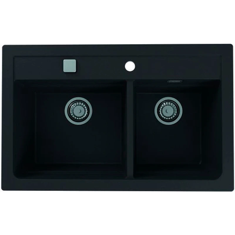 Кухонная мойка Alveus Granital Atrox 50 Carbon G91 790x500 1132002 Угольная искусственный камень (литьевой мрамор) встраиваемая снизу, встраиваемая сверху