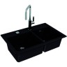 Кухонная мойка Alveus Granital Atrox 50 Carbon G91 790x500 1132002 Угольная искусственный камень (литьевой мрамор) встраиваемая снизу, встраиваемая сверху