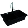 Кухонная мойка Alveus Granital Atrox 50 Carbon G91 790x500 1132002 Угольная искусственный камень (литьевой мрамор) встраиваемая снизу, встраиваемая сверху