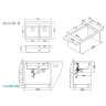 Кухонная мойка Alveus Granital Atrox 50 Carbon G91 790x500 1132002 Угольная искусственный камень (литьевой мрамор) встраиваемая снизу, встраиваемая сверху