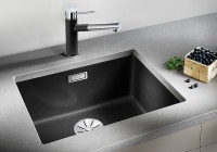 Кухонная мойка Blanco Subline 500-U 523432 Антрацит искусственный камень (литьевой мрамор) встраиваемый