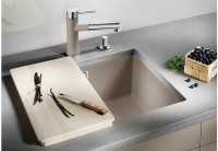 Кухонная мойка Blanco Subline 500-U 523432 Антрацит искусственный камень (литьевой мрамор) встраиваемый