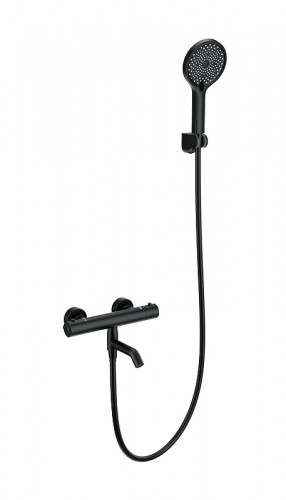 Смеситель для ванны Wonzon &amp; Woghand Inn WW-B2065-A1-MB с термостатом цвет Черный матовый