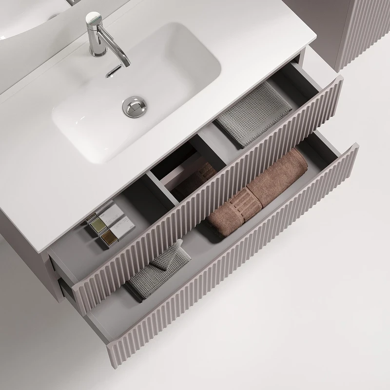 Тумба под раковину Sancos Snob R 90 SNR90/39SM подвесная цвет Doha Soft