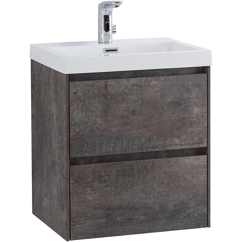 Тумба под раковину BelBagno Pietra Mini 50 PIETRA MINI-500-2C-SO-PT подвесная Stone МДФ / ЛДСП