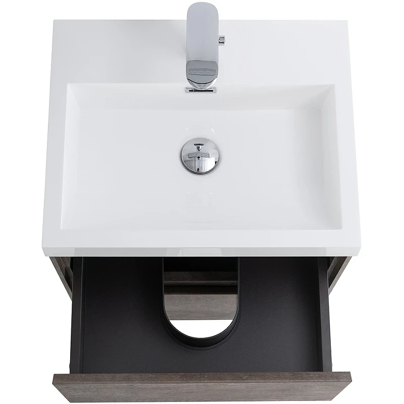 Тумба под раковину BelBagno Pietra Mini 50 PIETRA MINI-500-2C-SO-PT подвесная Stone МДФ / ЛДСП
