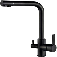 Смеситель для кухни ALMAes Izer AS-875-08 Черный матовый латунь