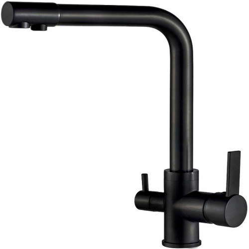 Смеситель для кухни ALMAes Izer AS-875-08 Черный матовый латунь