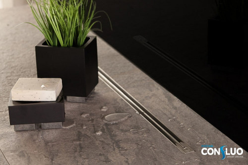 Душевой лоток Pestan Confluo Slim Line 550+ 13100026 с решеткой Хром матовый