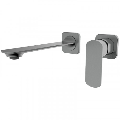 Смеситель для раковины AQUAme Monza AQM6315GM Оружейный металл латунь встраиваемый