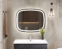 Зеркало Cezares Molveno 110 CZR-SPC-MOLVENO-1100-800-MOV с подсветкой с сенсорным выключателем и датчиком движения стекло