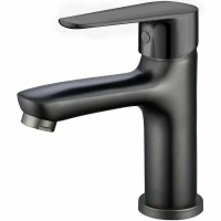 Смеситель для раковины Royce Bianco RCM-111601BL Оружейная сталь латунь