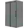 Душевой уголок Grossman Classic 130х80 120.K33.04.1380.21.10 профиль Черный матовый стекло тонированное