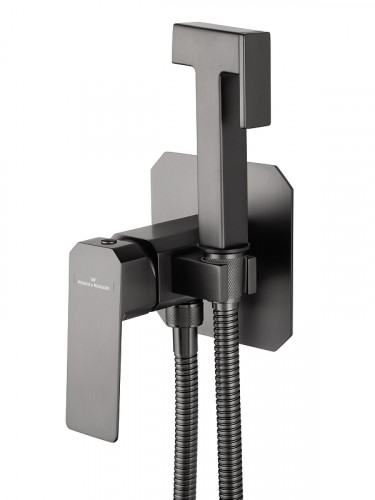 Гигиенический душ со смесителем Wonzon &amp; Woghand Diamond WW-88829011-BGM цвет Темный графит
