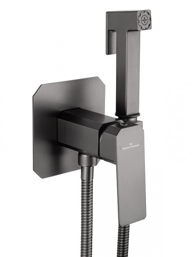 Гигиенический душ со смесителем Wonzon &amp; Woghand Diamond WW-88829011-BGM цвет Темный графит