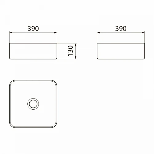 Раковина-чаша Point Меркурий 40 PN43831 Белая