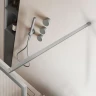 Душевая перегородка Vincea Волк-Ин (Walk-In) 100 VSW-1HP100FLBN профиль Брашированный никель стекло рифленое