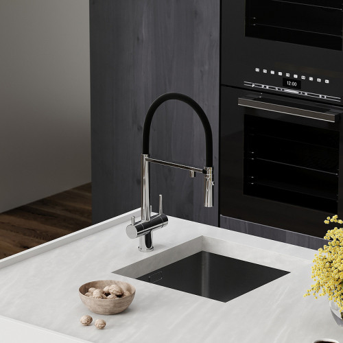 Смеситель для кухни Sancos Imola SC4010CH Хром Черный латунь