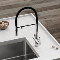 Смеситель для кухни Sancos Imola SC4010CH Хром Черный латунь