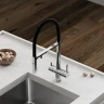 Смеситель для кухни Sancos Imola SC4010CH Хром Черный латунь