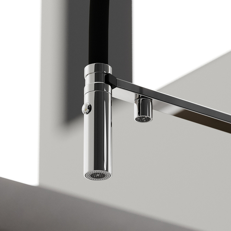 Смеситель для кухни Sancos Imola SC4010CH Хром Черный латунь