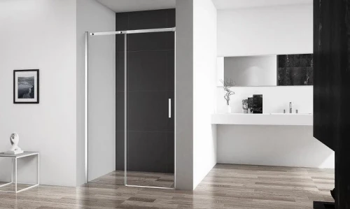 Душевая дверь BelBagno Acqua 140 ACQUA-BF-1-140-C-Cr профиль Хром стекло прозрачное