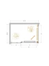 Душевой уголок Cezares Lux 120x80 LUX-AH-FS-11-120/80-C-GM профиль Оружейная сталь стекло прозрачное