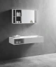 Раковина Abber Stein 120 L AS2640-1.2 L Белая матовая искусственный камень (литьевой мрамор) подвесная