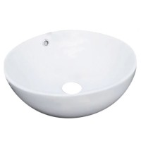 Раковина-чаша CeramaLux 38 9002 Белая фаянс накладная