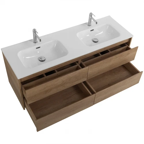 Тумба под раковину BelBagno Kraft 140 KRAFT-1400-4C-SO-2-RNN подвесная Rovere Nebrasca Nature МДФ / ЛДСП