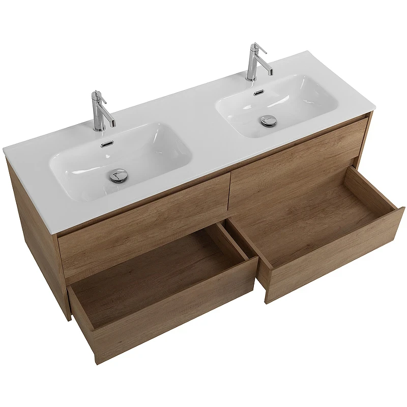 Тумба под раковину BelBagno Kraft 140 KRAFT-1400-4C-SO-2-RNN подвесная Rovere Nebrasca Nature МДФ / ЛДСП