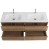 Тумба под раковину BelBagno Kraft 140 KRAFT-1400-4C-SO-2-RNN подвесная Rovere Nebrasca Nature МДФ / ЛДСП