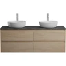 Тумба под раковину BelBagno Kraft 140 KRAFT-1400-4C-SO-2-RNN подвесная Rovere Nebrasca Nature МДФ / ЛДСП