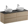 Тумба под раковину BelBagno Kraft 140 KRAFT-1400-4C-SO-2-RNN подвесная Rovere Nebrasca Nature МДФ / ЛДСП