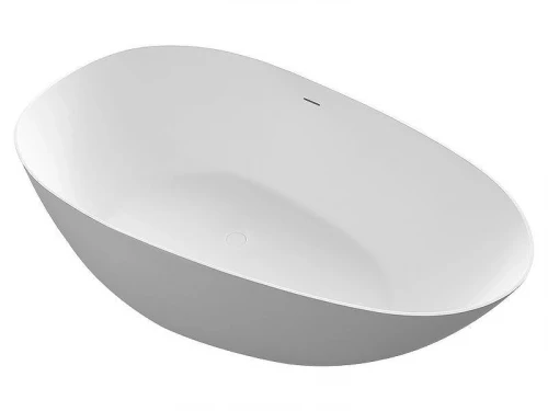 Ванна из искусственного камня Uni-Flow Ova 170x85 FS302-1700 Matt White цвет Белый матовый