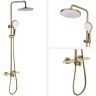 Душевая система Bronze de Luxe Icon 80112CG Золото матовое латунь на стену
