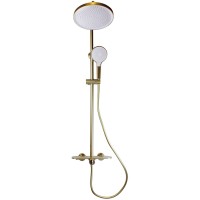 Душевая система Bronze de Luxe Icon 80112CG Золото матовое латунь на стену